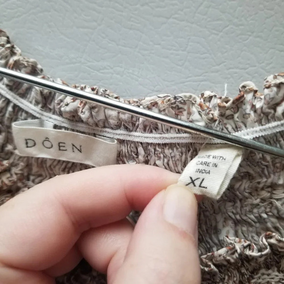 NWOT Doen Odessa Mini Dress in Sienna Champignon XL - Picture 4 of 14